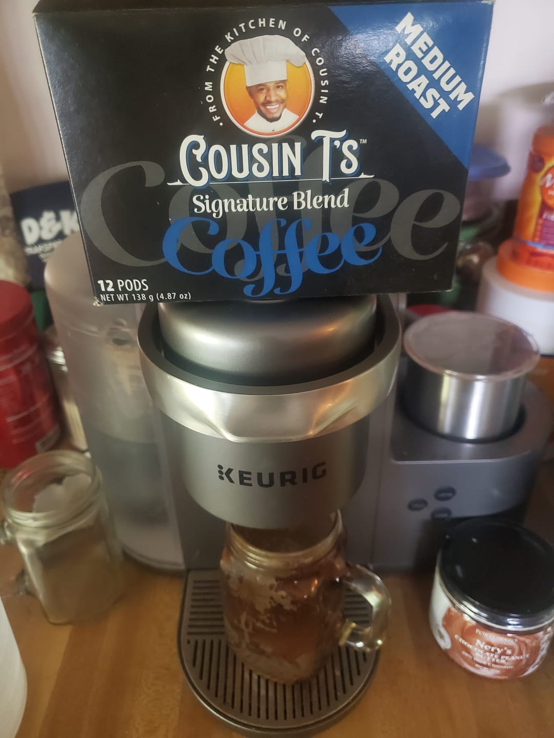 Customer photo review of Cousin T's Signature Blend Medium Roast Coffee