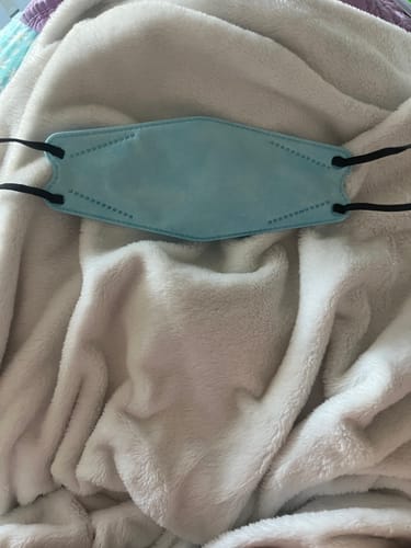 Customer photo review of KN95 Respirator Face Mask - Sky Blue