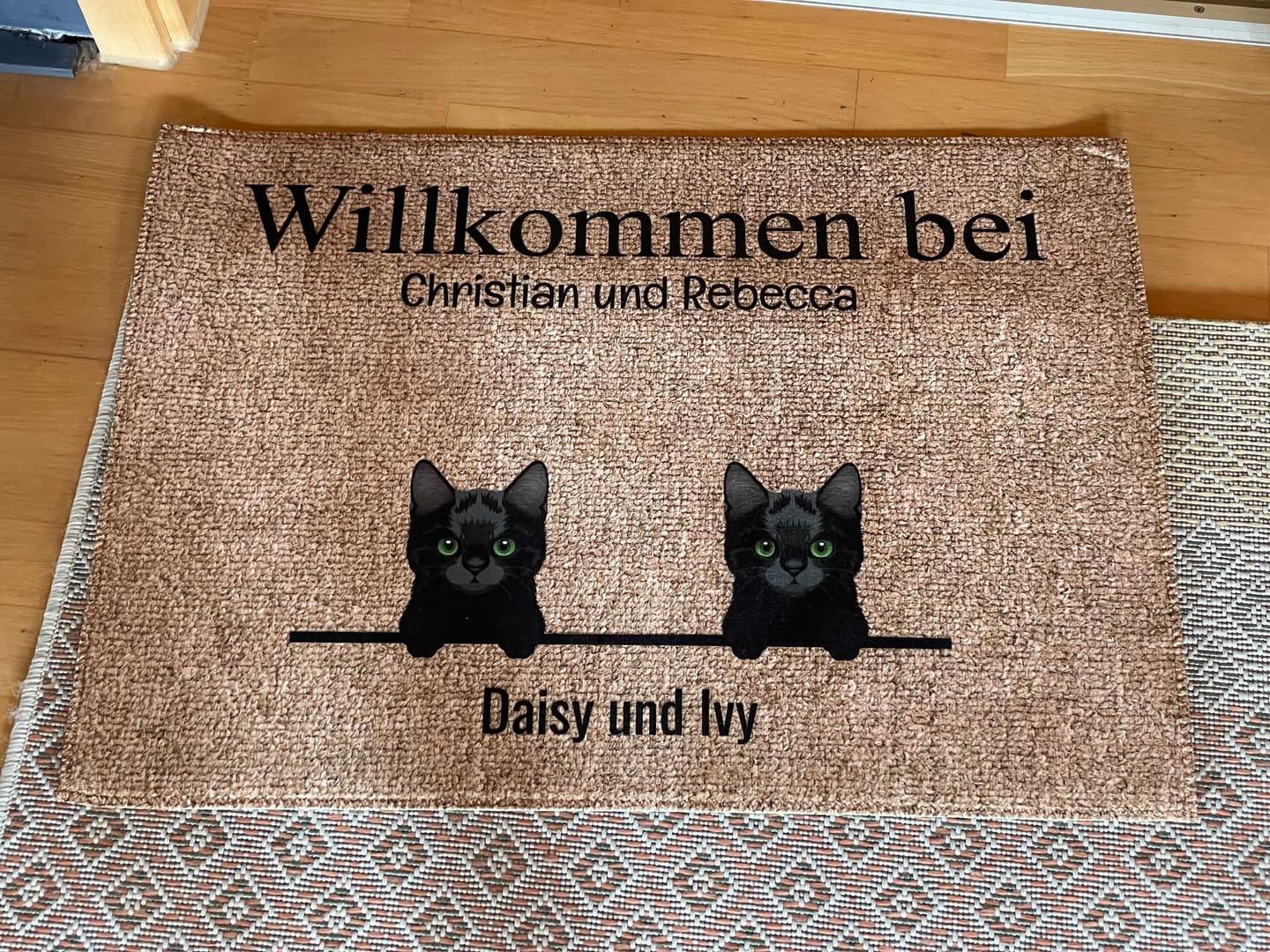 Customer photo review of Alle meine Fellnasen - Individuelle Fußmatte