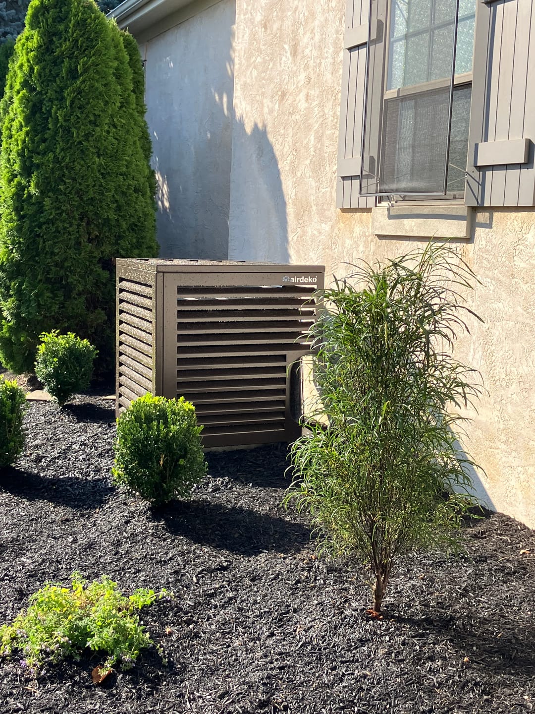 Customer photo review of Central AC Cover - Bronze