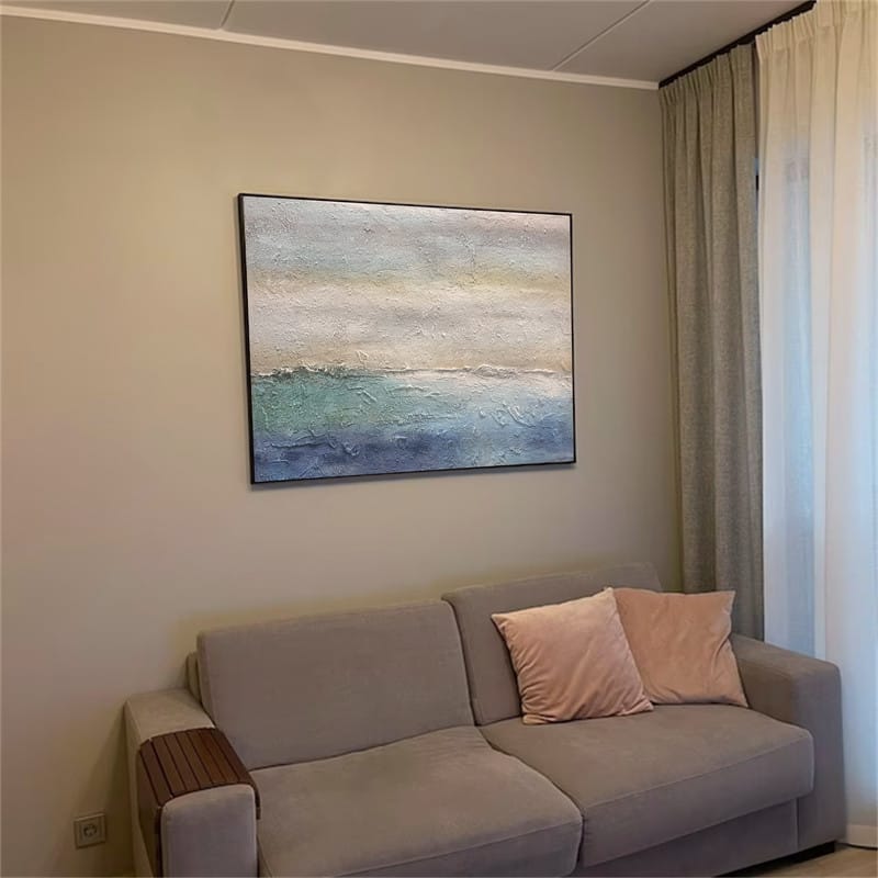Customer photo review of Colorful Abstract Painting Canvas #AP003