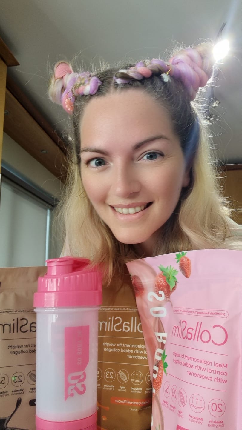 Customer photo review of CollaSlim Meal Replacement Shake With Collagen Protein