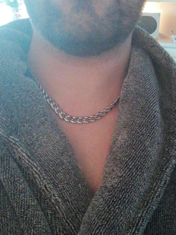 Customer photo review of Løfte Halskjede Til Ham - Cuban Chain