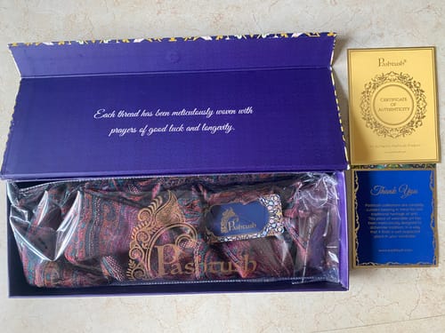 Customer photo review of Pashtush Women'S Antique Scarf, Extra Soft Bamboo, Ethnic Weave