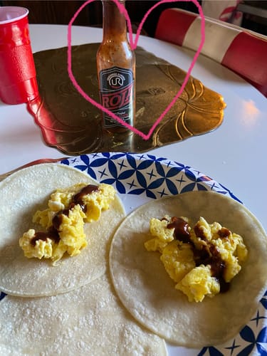Customer photo review of Underwood Ranches Roja Hot Sauce 5.5 Oz