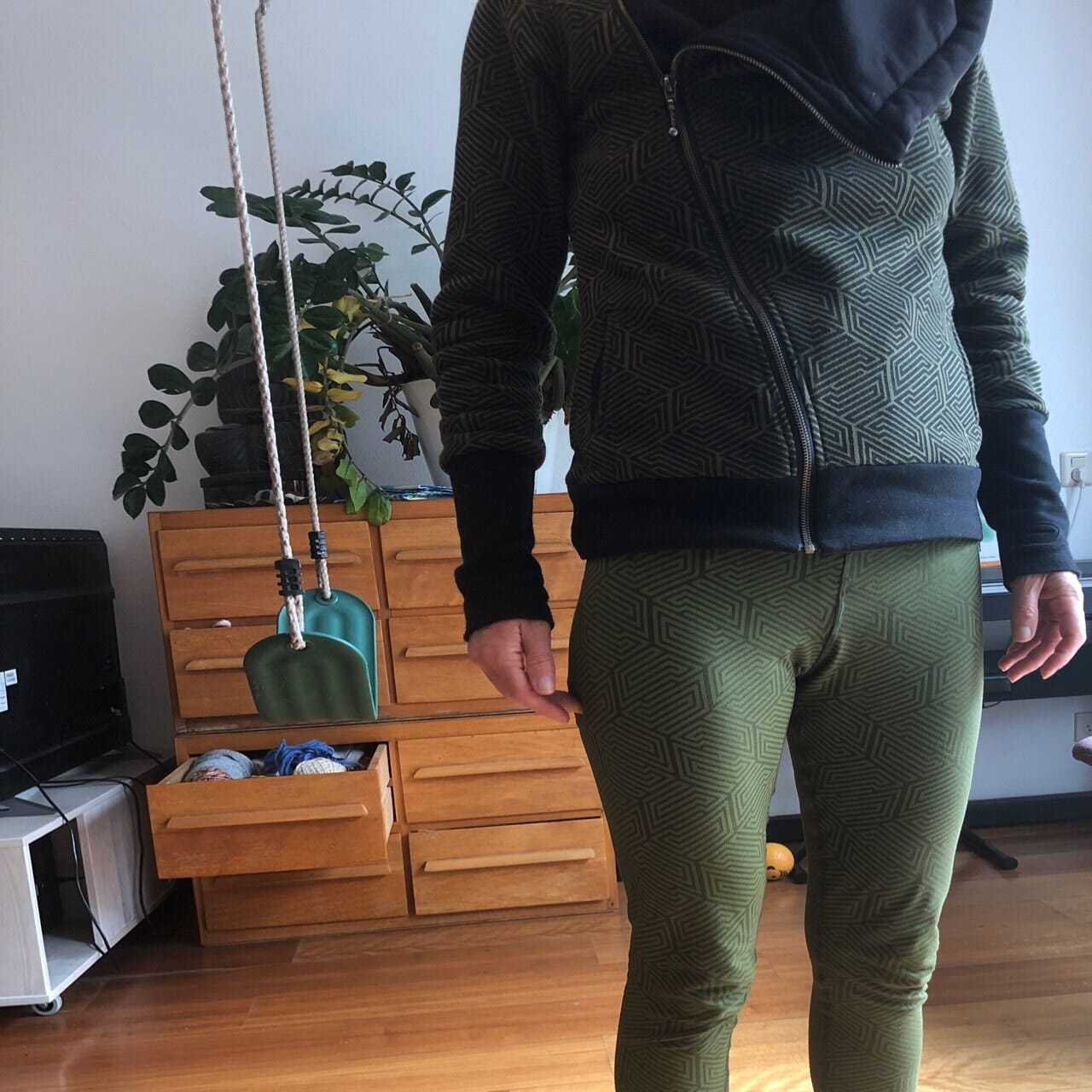 Customer photo review of TRANSFORMATION Hoodie - [Green Hypnotik]