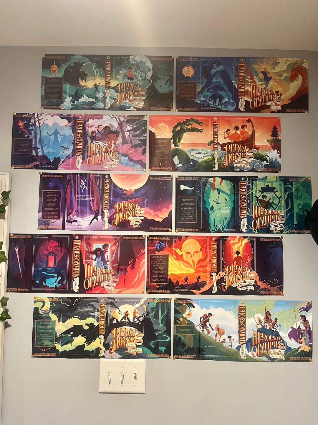 Customer photo review of Heroes of Olympus Dust Jackets