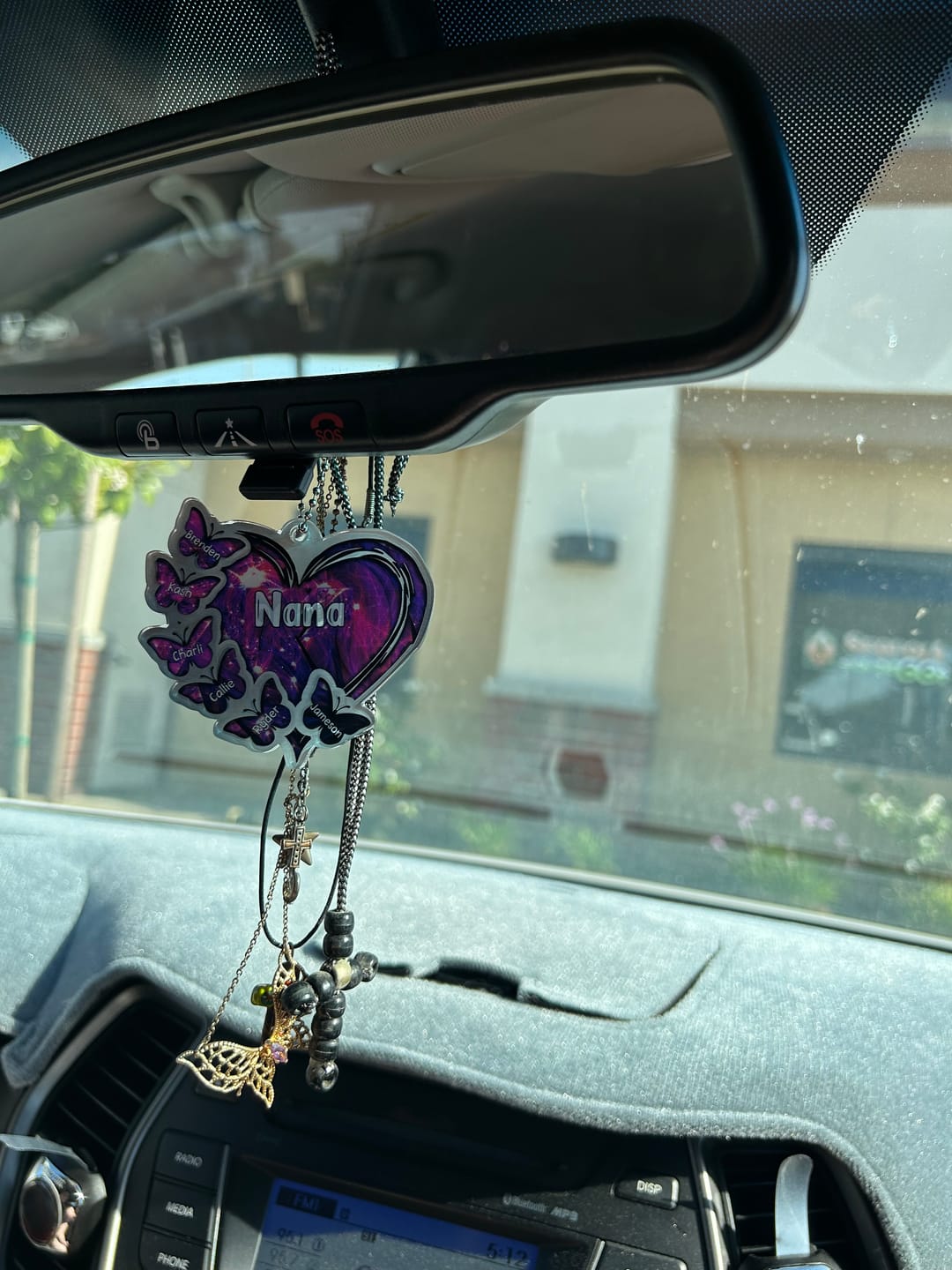 Customer photo review of Sparkling Grandma- Mom Heart Butterfly Kids, Multi Colors Personalized Ornament