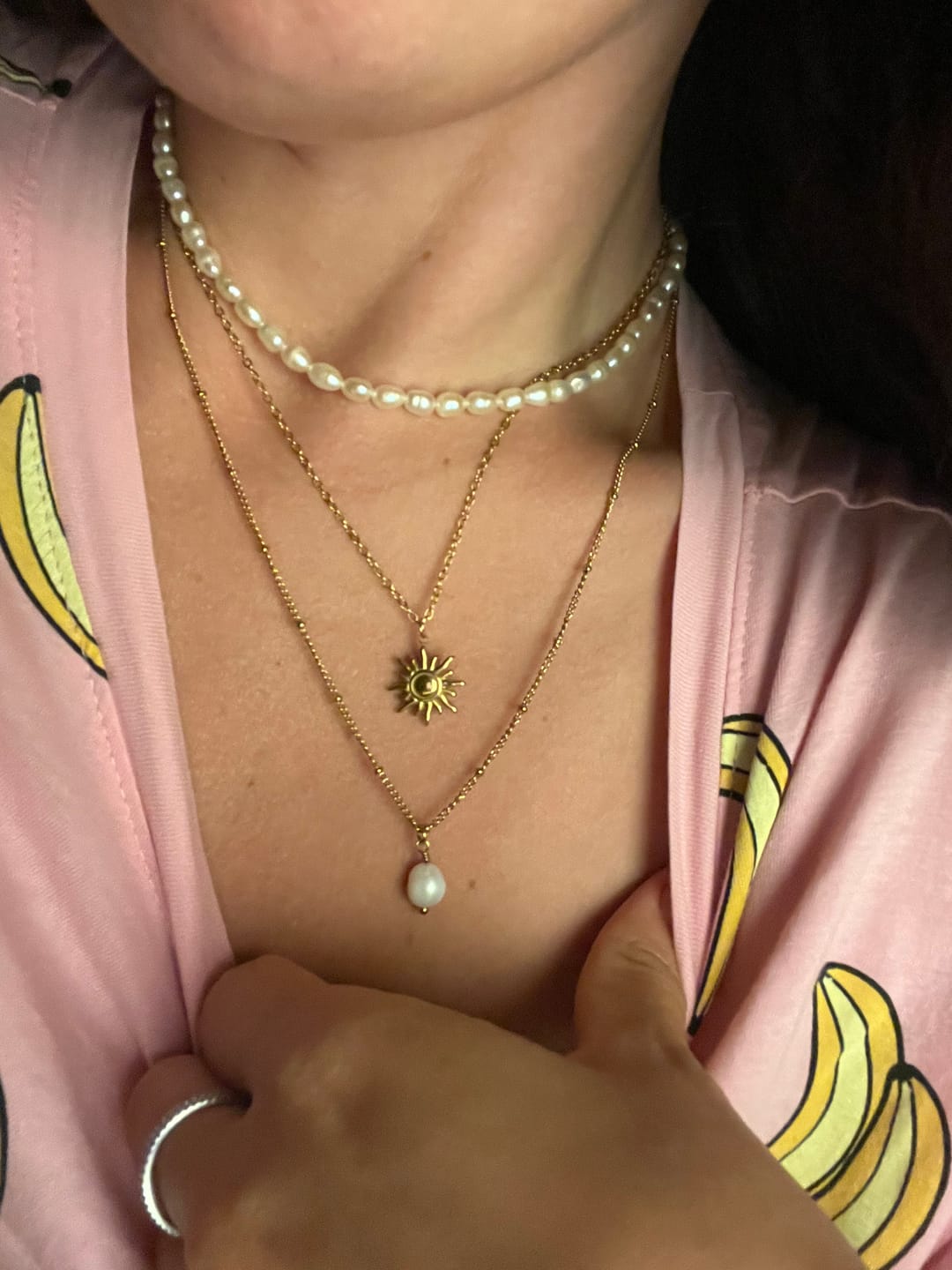 Customer photo review of Golden Sunburst Necklace
