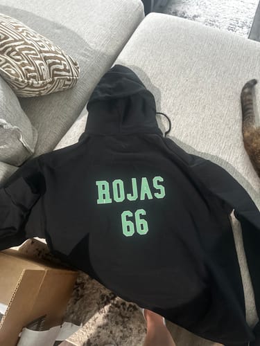 Customer photo review of Custom Hooded Sweatshirt