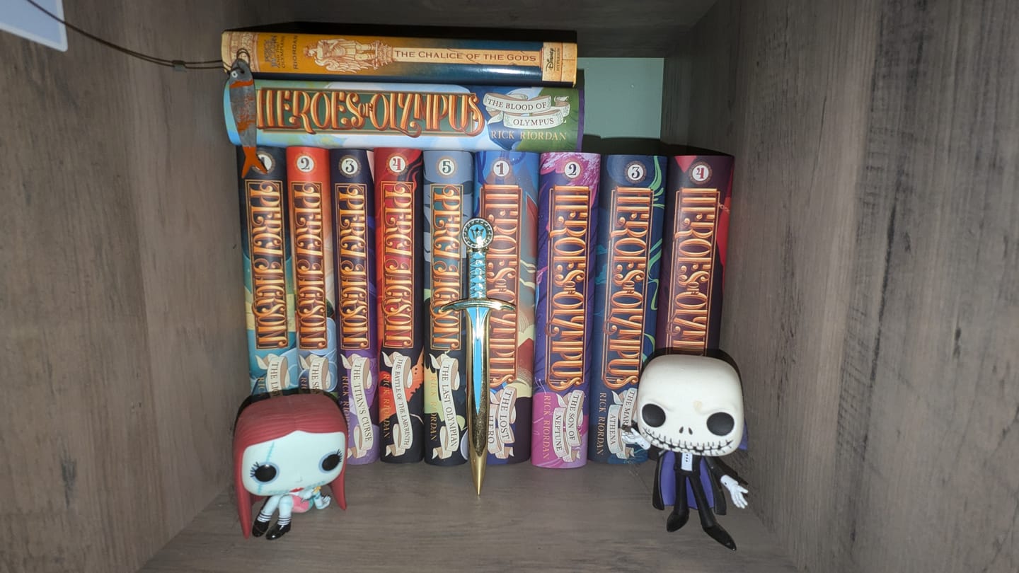 Customer photo review of Heroes of Olympus Dust Jackets