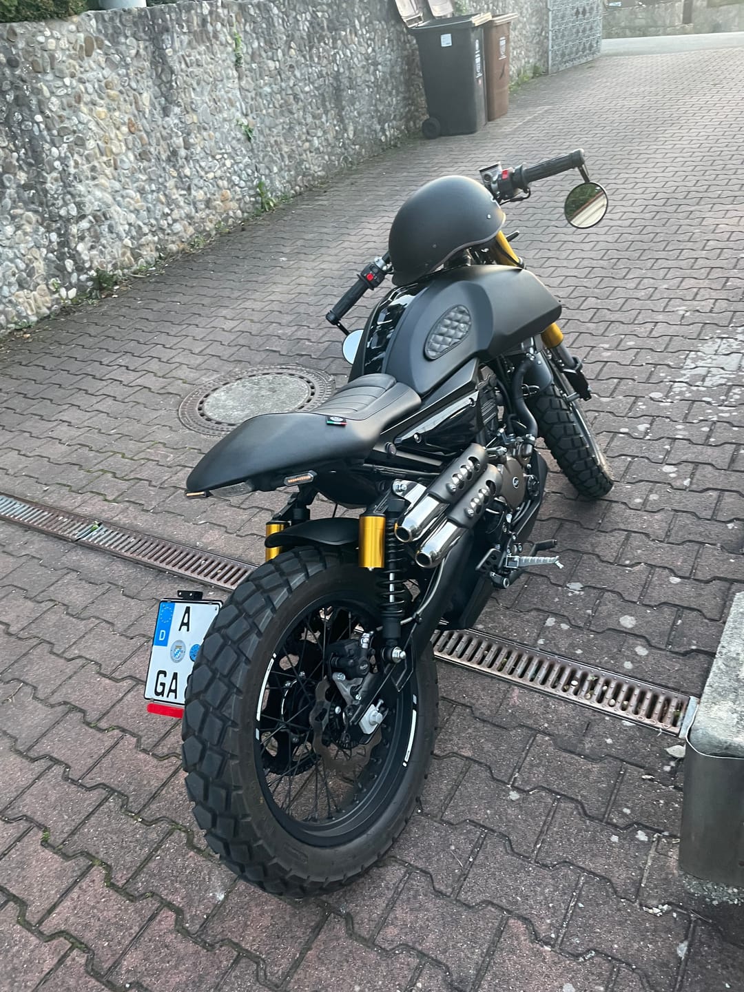 Customer photo review of tank pads mini leather diamond