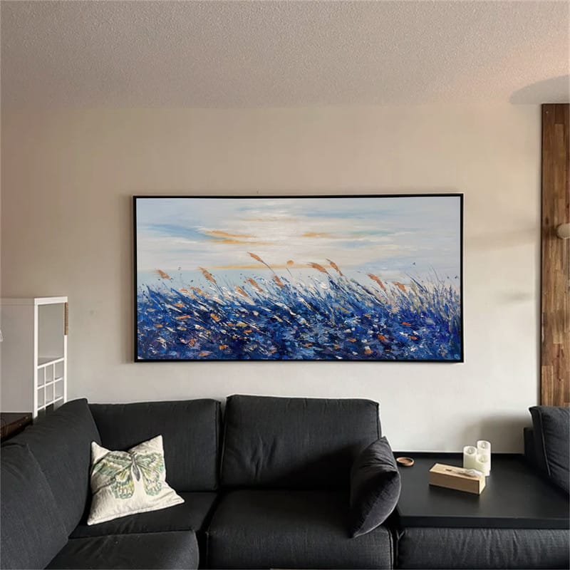 Customer photo review of Flower Textured Painting Canvas #FP003