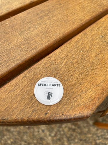 Customer photo review of Tappie Button - Speisekarte