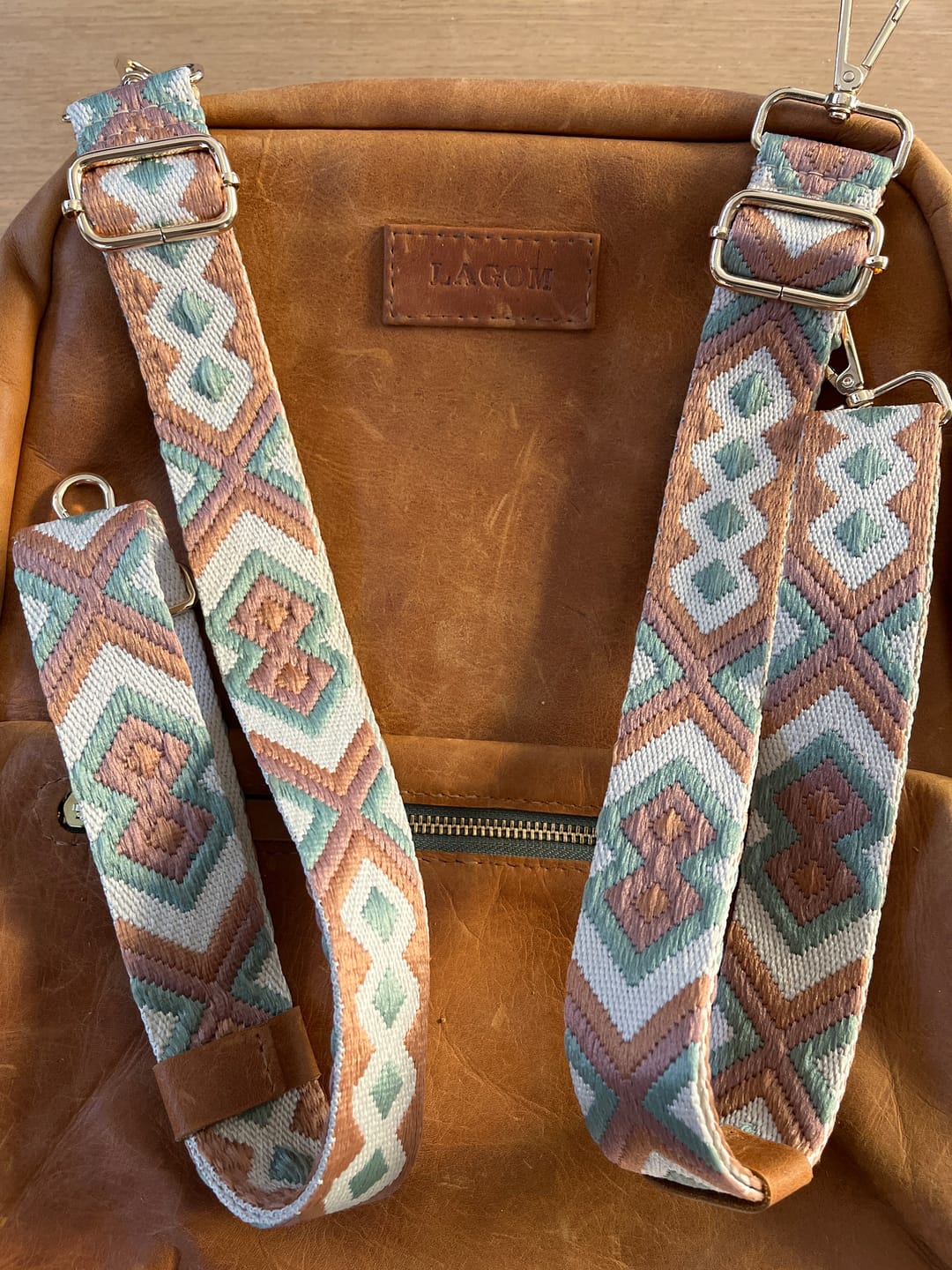Customer photo review of Boho Sage Woven strap