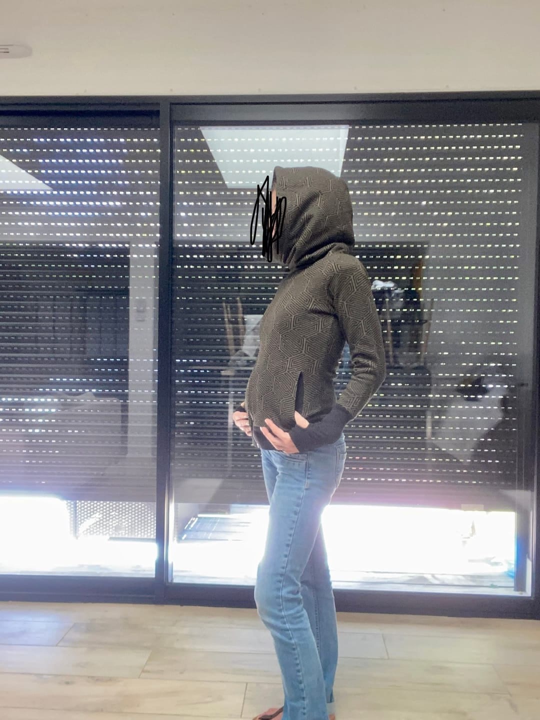 Customer photo review of TRANSFORMATION Hoodie - [Green Hypnotik]