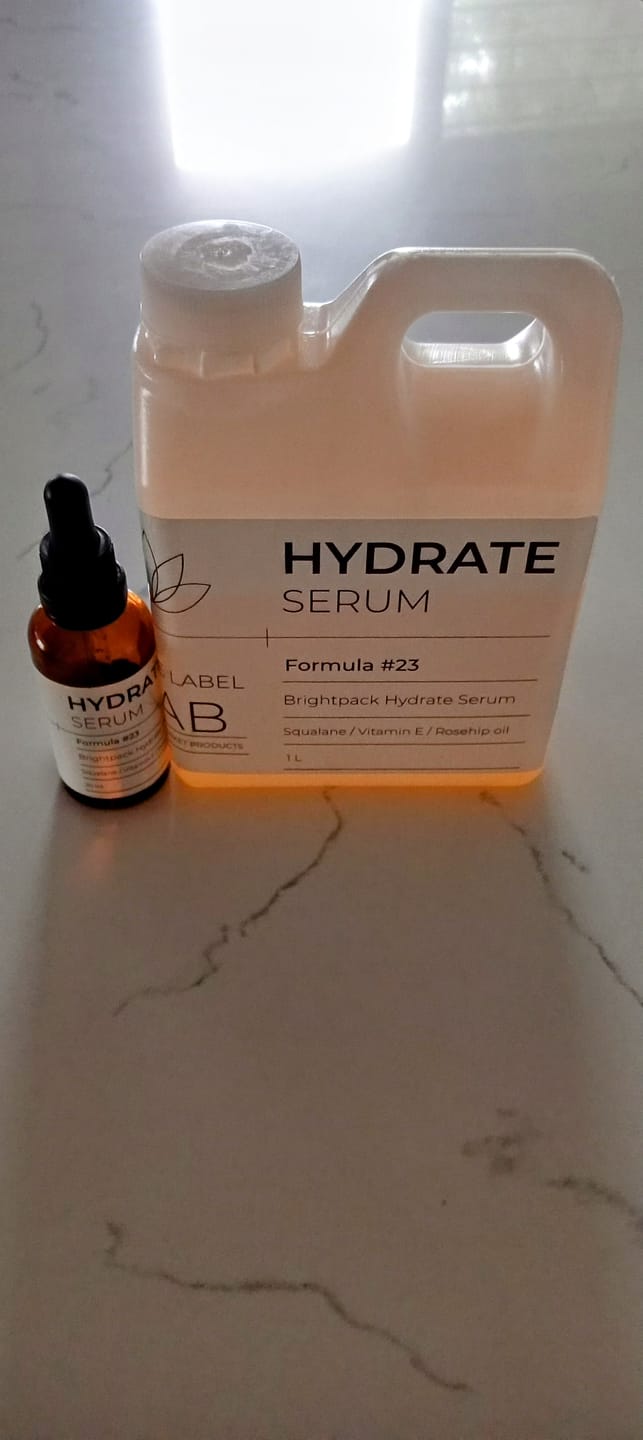 Customer photo review of Brightpack Hydrate Serum #23 (White Label Lab)
