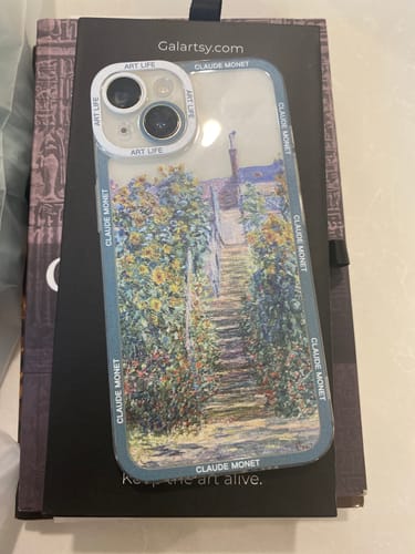 Customer photo review of Claude Monet Aesthetic iPhone Cases