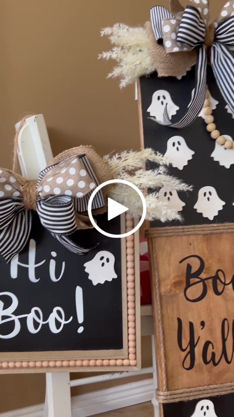Customer video review of Unfinished Sheet Ghost Shape | Halloween Craft Cutout | up to 36" DIY