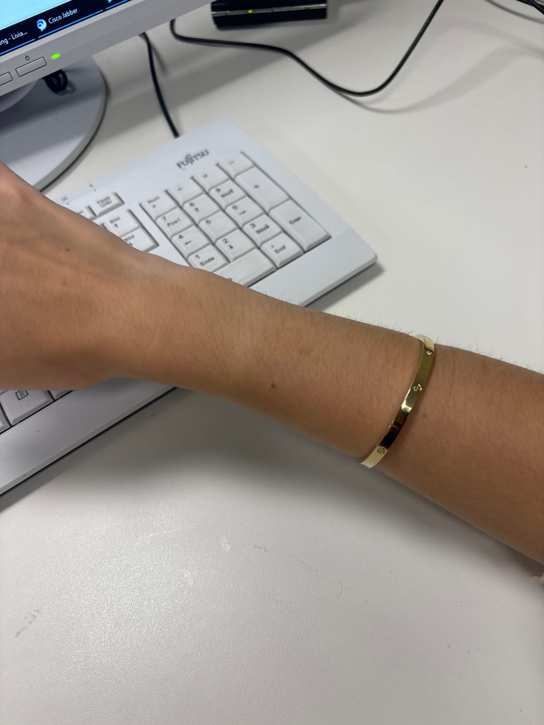 Customer photo review of Timeless Affection Stone Armreif