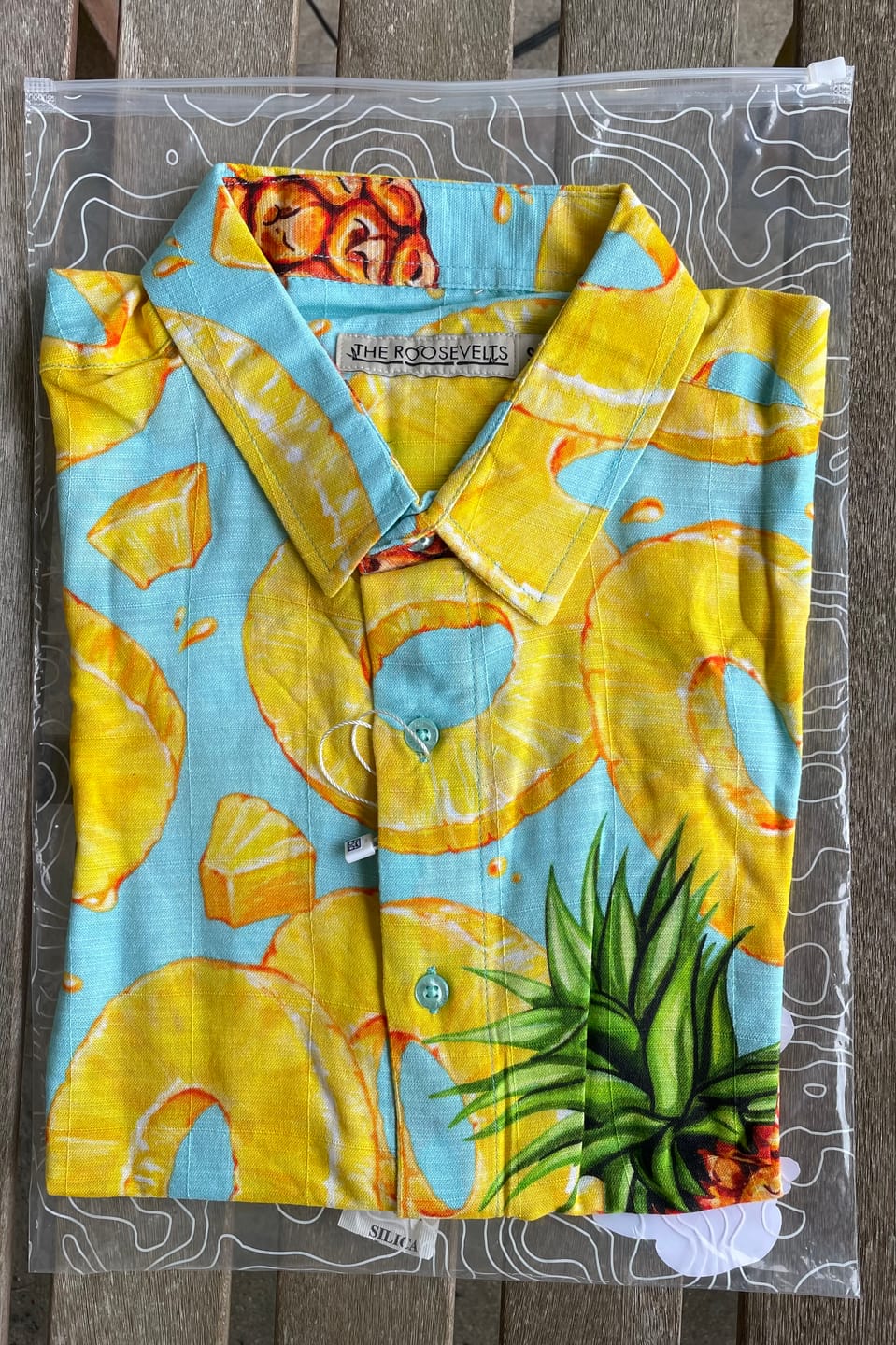 Customer photo review of Pineapple Express – Bamboo Short Sleeve Shirt