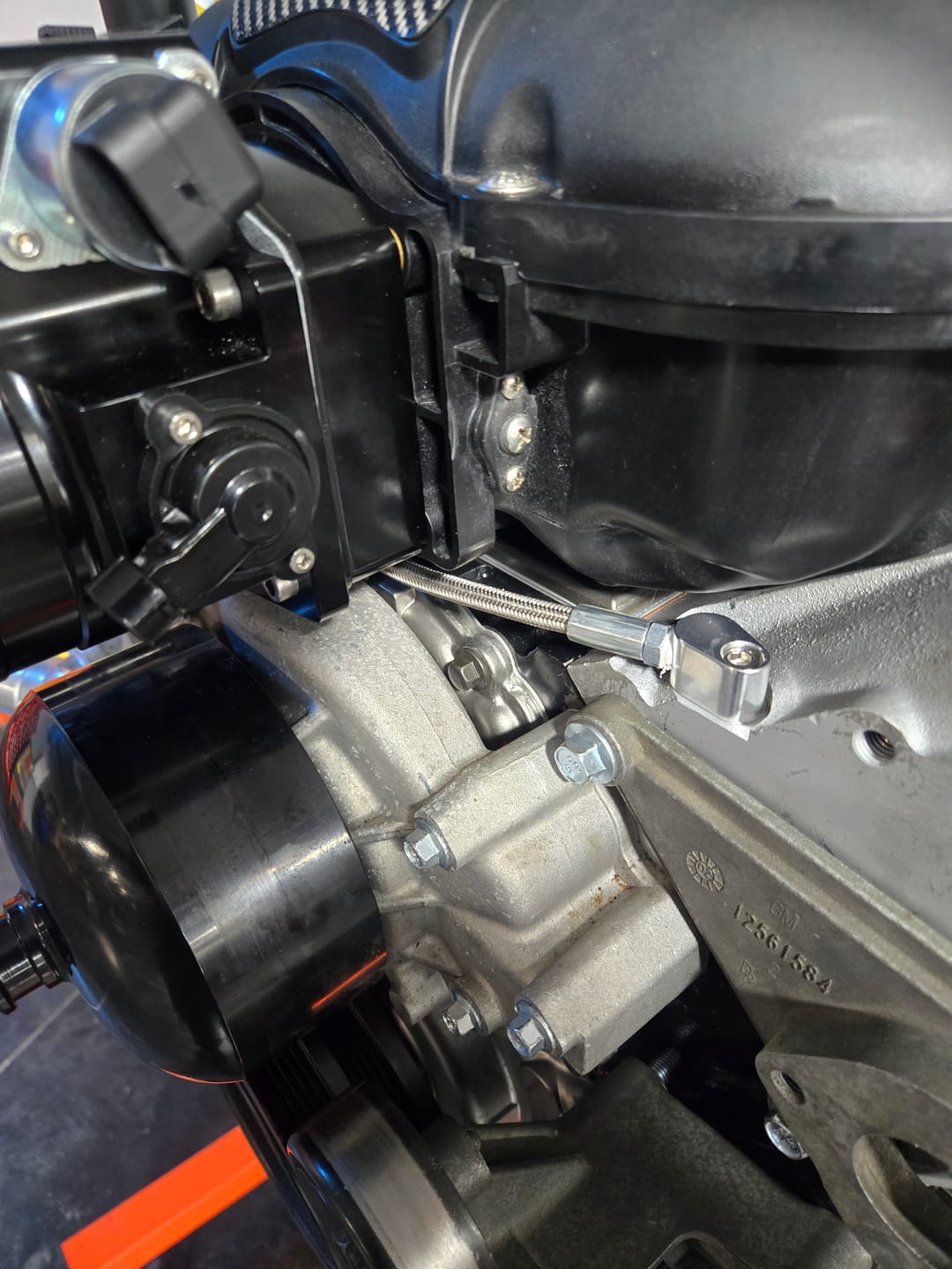 Customer photo review of 102mm 1" Throttle Body Spacer (LS 4-Bolt Pattern) 10-14018BLK