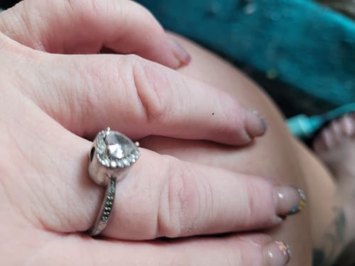 Customer photo review of Forever In My Heart Urn Ring