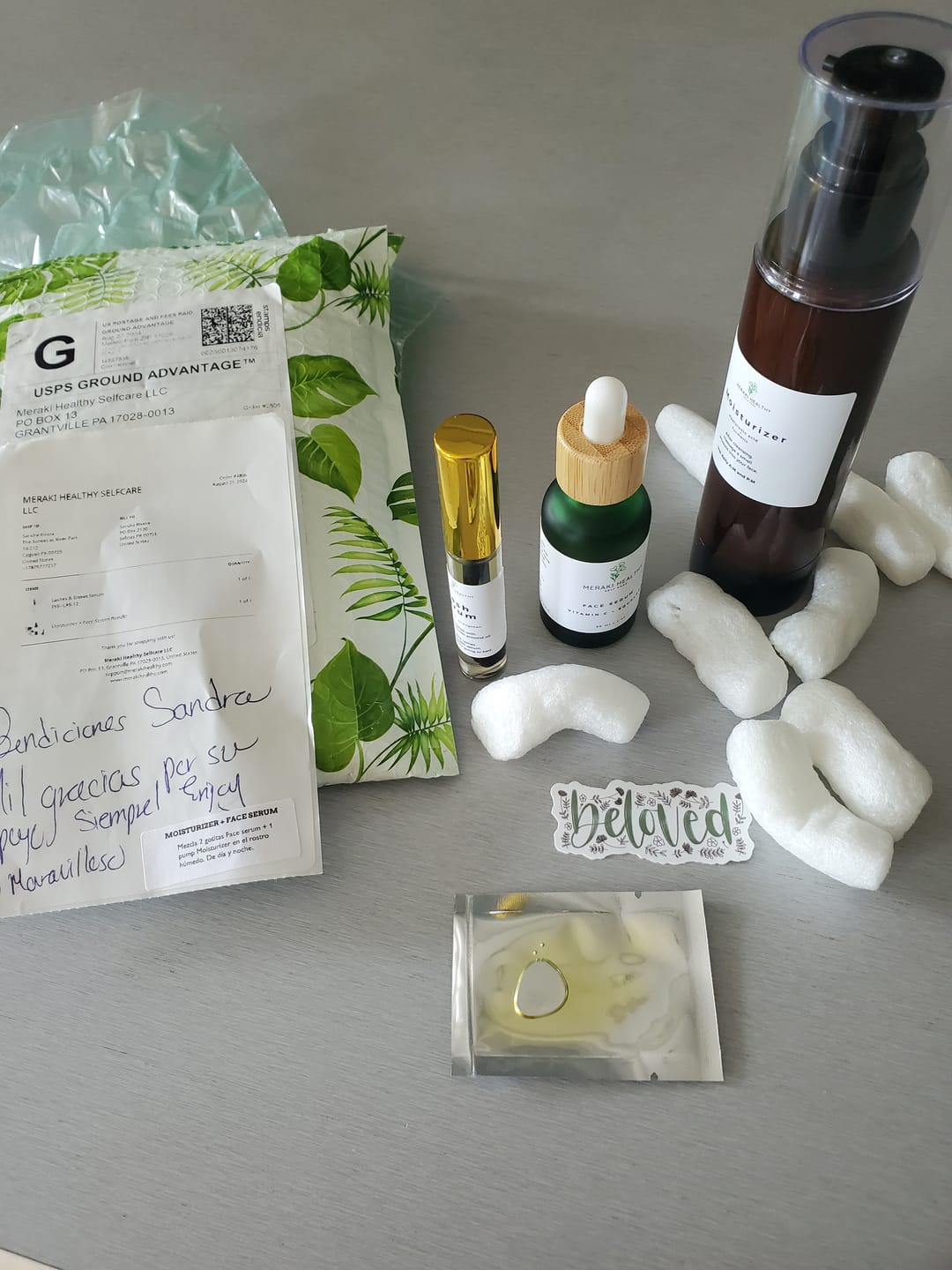Customer photo review of Moisturizer + Face Serum  Bundle