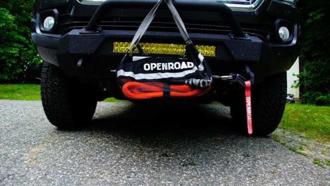 Customer photo review of OPENROAD 1" x30' Kinetic Recovery Tow Rope (36,000lbs)