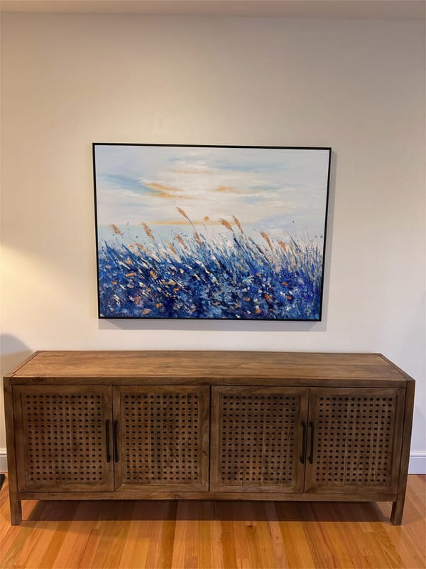 Customer photo review of Flower Textured Painting Canvas #FP003