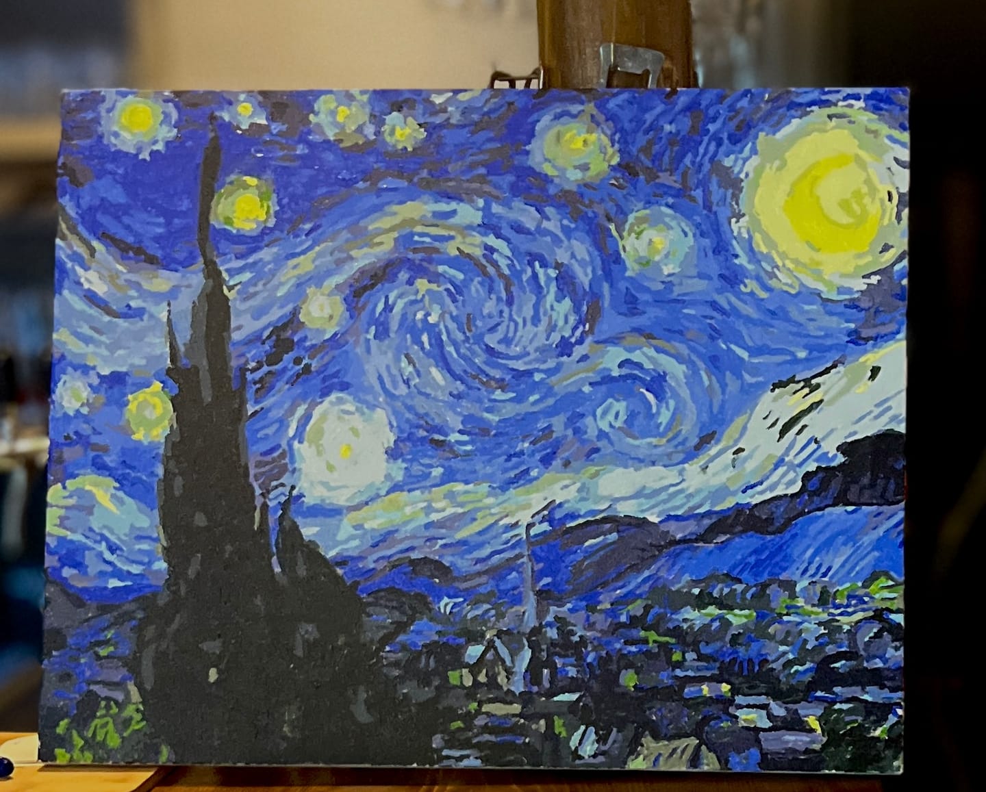 Customer photo review of Malen nach Zahlen - Sternennacht (The Starry Night) - Van Gogh