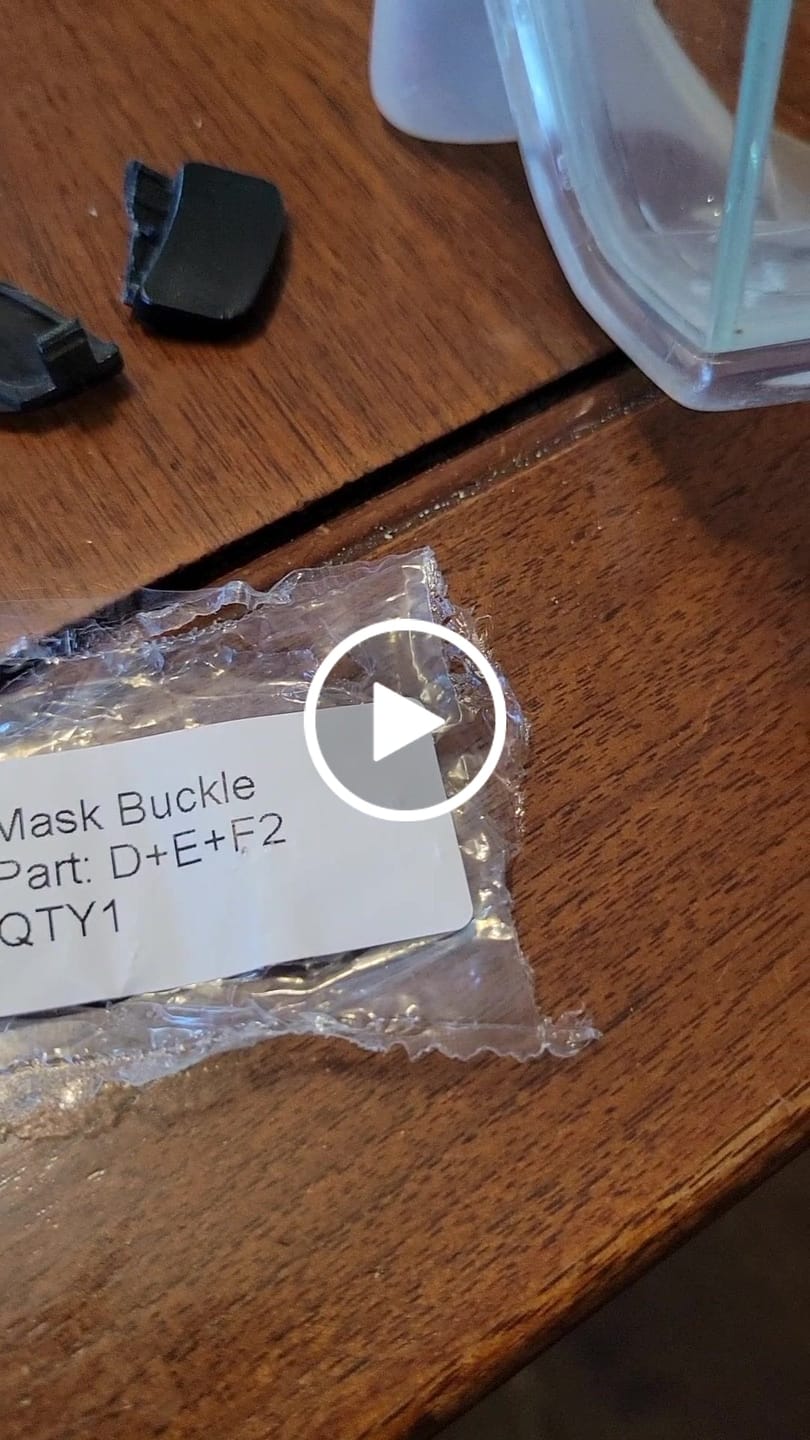 Customer video review of Mask Buckle Replacement