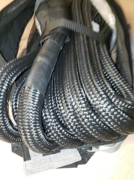 Customer photo review of OPENROAD 1" x30' Kinetic Recovery Tow Rope (36,000lbs)