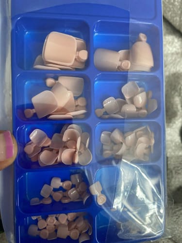 Customer photo review of Full Cover Toe Nail Tips/120Pcs