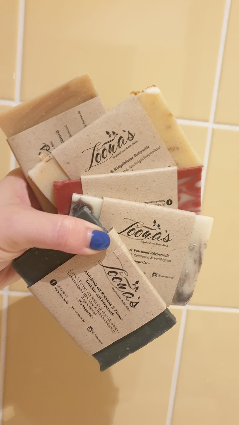 Customer photo review of Loona's SoapSampleBox mit Sisalsäckchen (Probiere alle Düfte)
