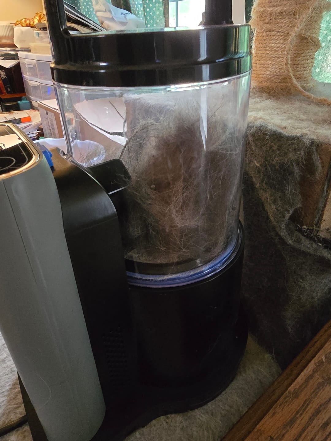 Customer photo review of Professional PLUS Pet Grooming Vacuum Kit