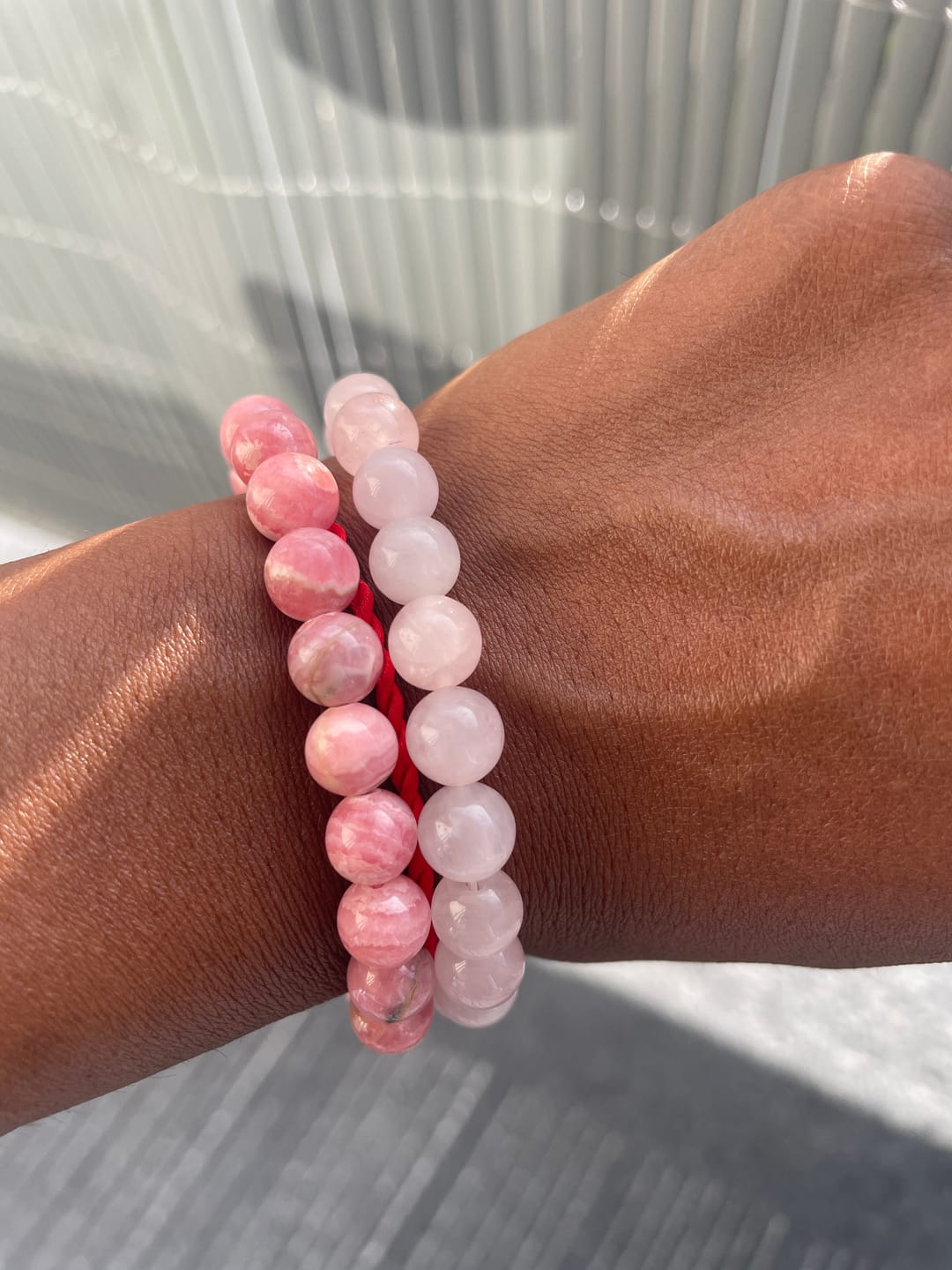 Customer photo review of Bracelet de Quartz Rose 8mm