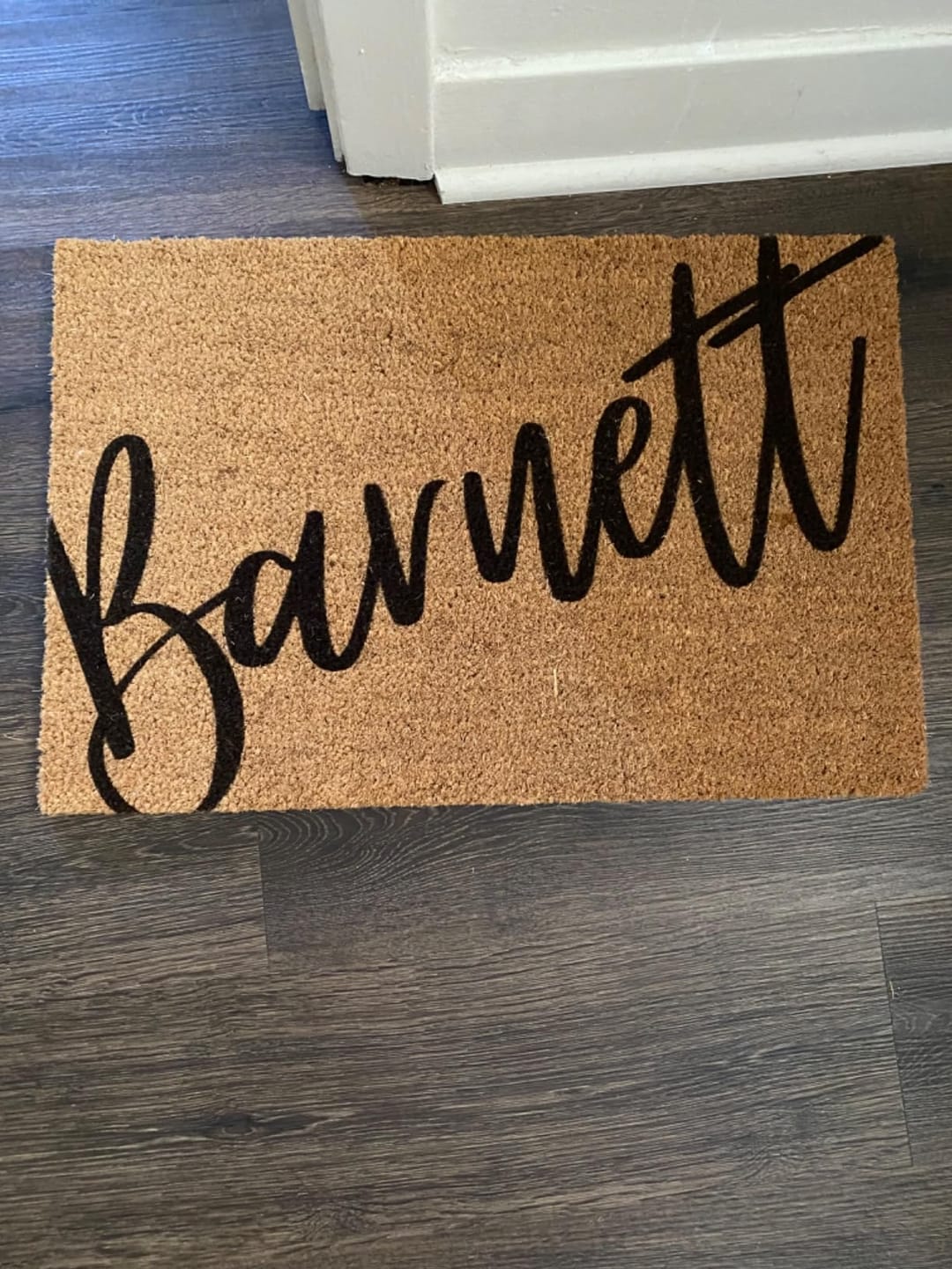 Customer photo review of Personalized Handwriting Family Surname Doormat