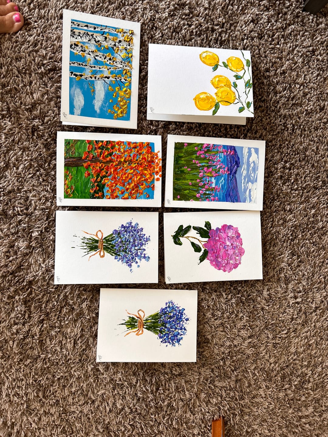 Customer photo review of 10 5x7 CARDS SET