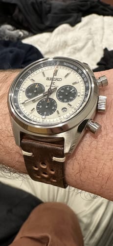 Customer photo review of Seiko Prospex Speedtime Men's 42mm Stainless Steel Automatic Chronograph Watch