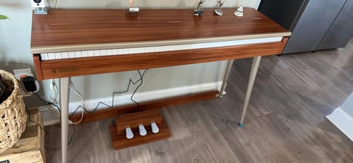 Customer photo review of DONNER DDP-80 PLUS Wooden Style 88 Key Weighted Digital Piano with Piano Lid, Stand and 3 Pedal