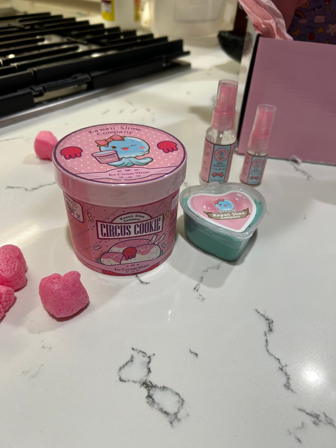 Customer photo review of Circus Cookie Scented Ice Cream Pint Slime