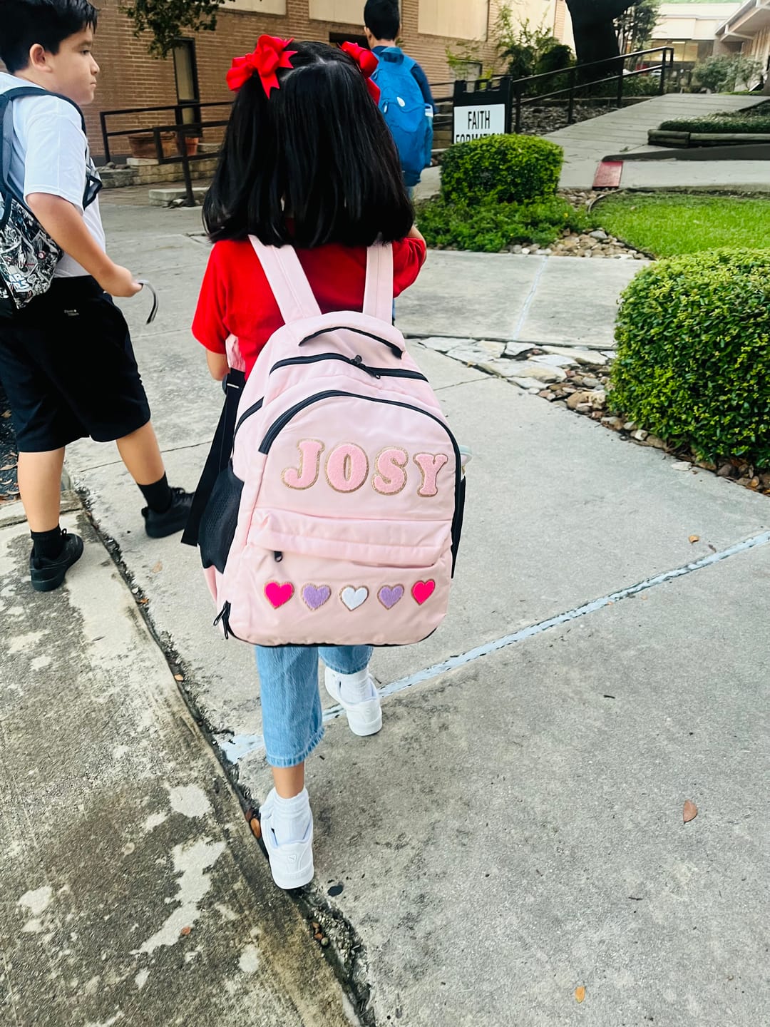 Customer photo review of Recycled Backpack