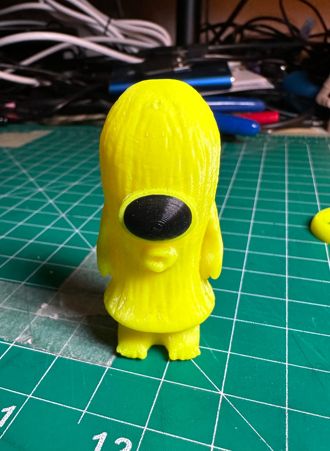 Customer photo review of Fluorescent Yellow PETG Filament 1.75mm