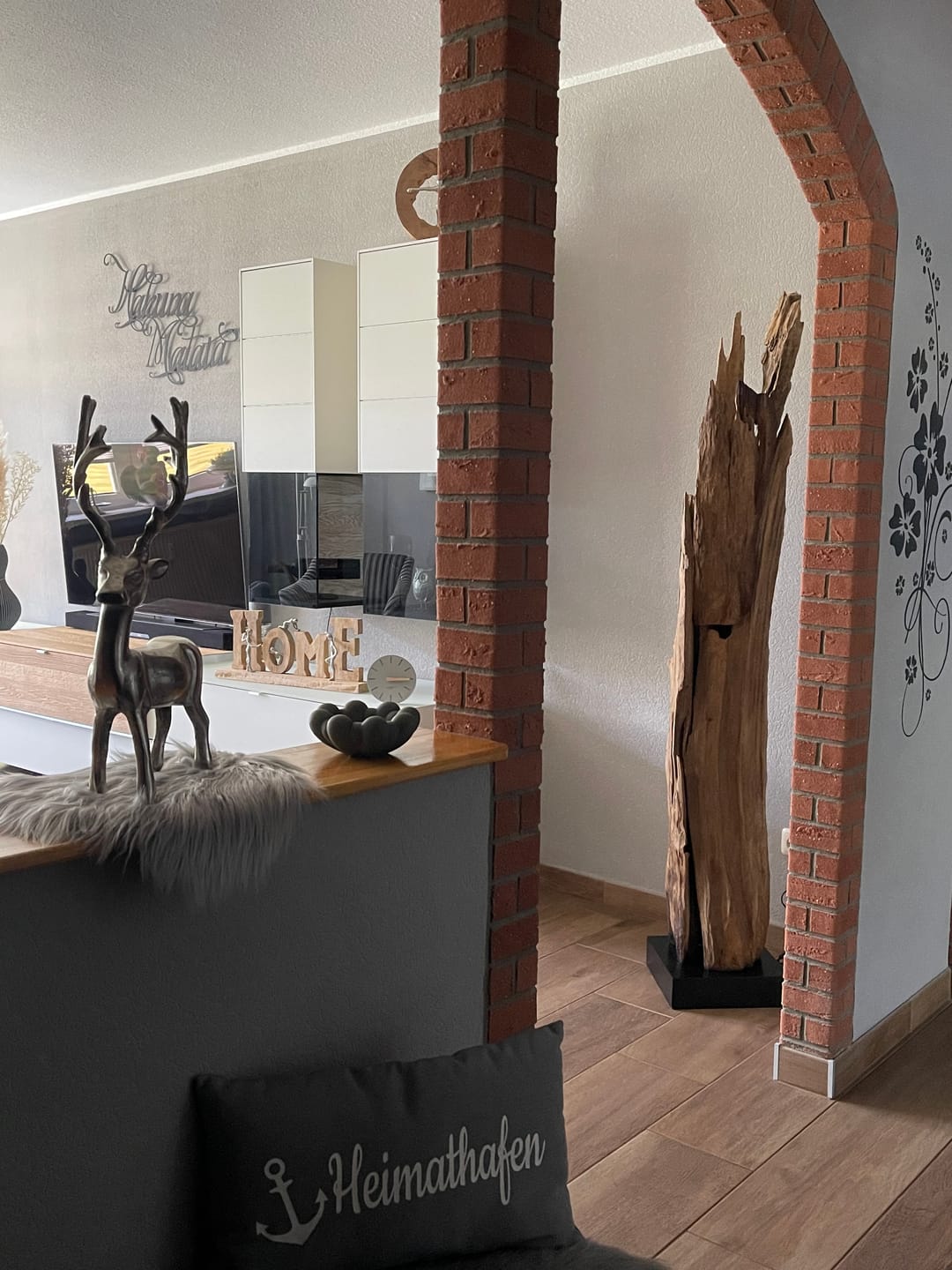 Customer photo review of Teakholz Stehlampe ALMA | Höhe 180 cm