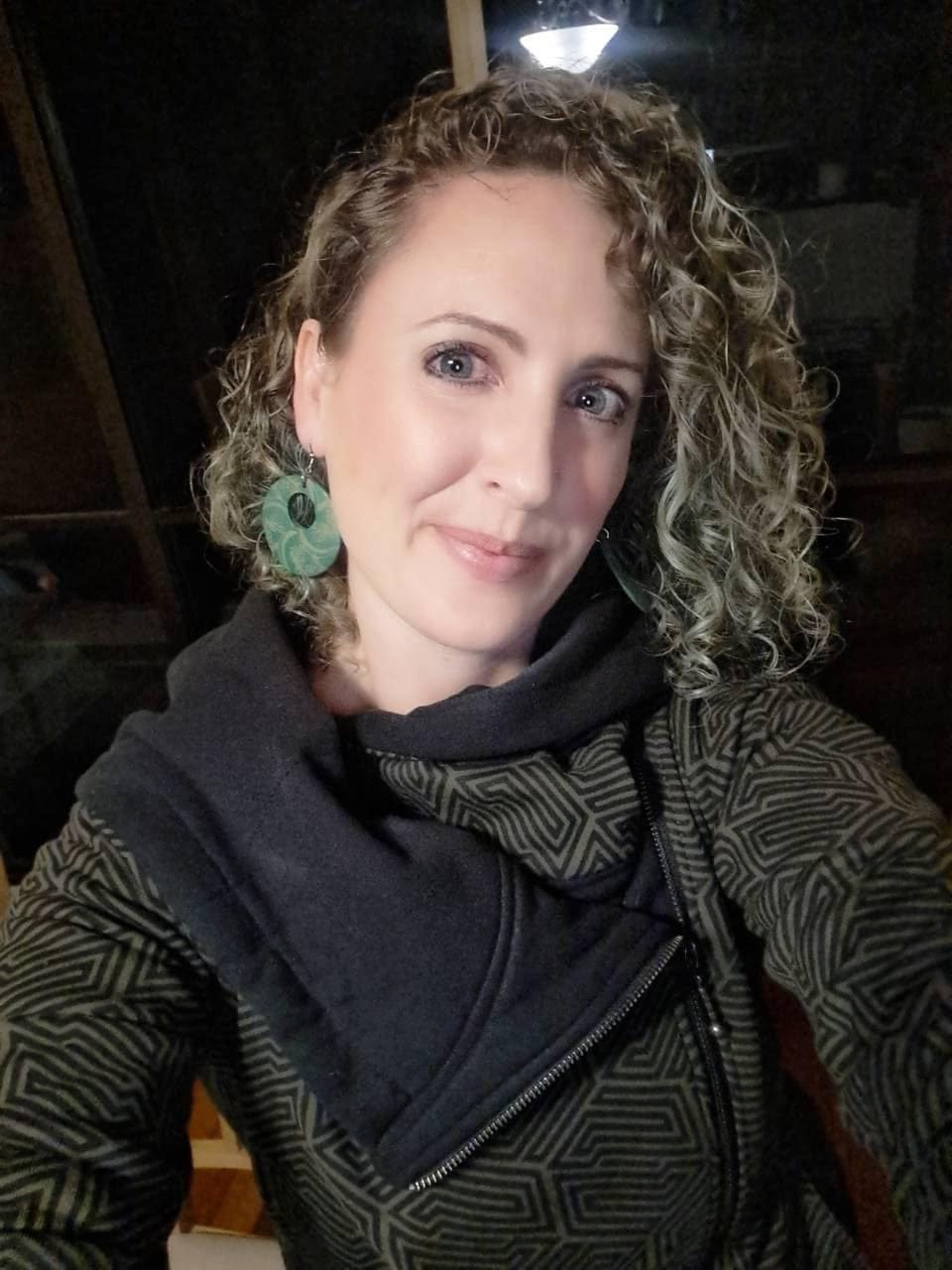 Customer photo review of TRANSFORMATION Hoodie - [Green Hypnotik]