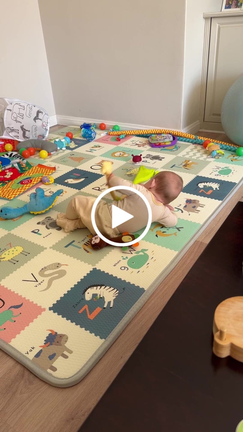 Customer video review of Car track and Alphabet play mat