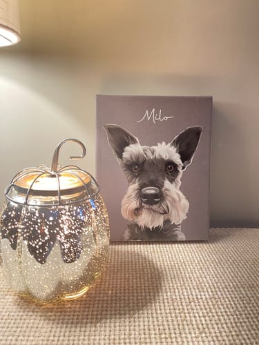 Customer photo review of Pet Art Canvas Wrap