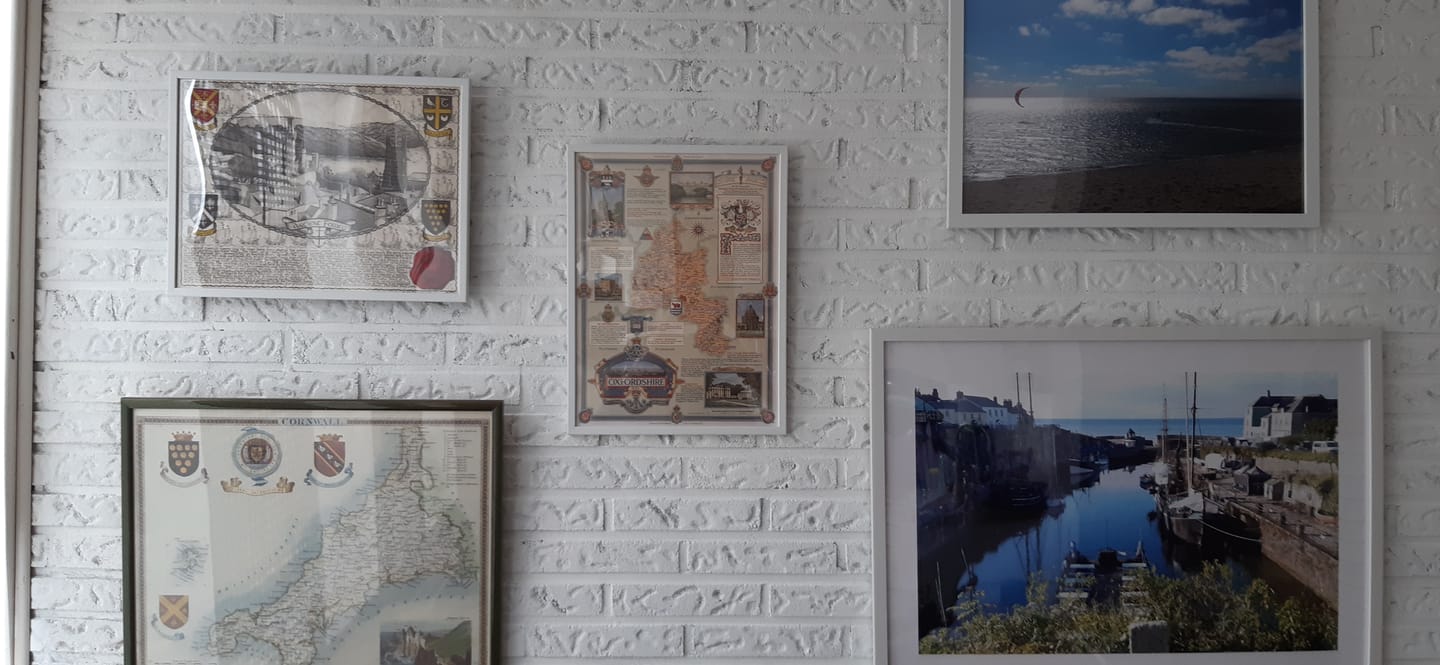 Customer photo review of Old Map of Oxfordshire by Ernest Clegg, 1947 - Oxford University, Blenheim Palace, Churchill, Bicester, Banbury