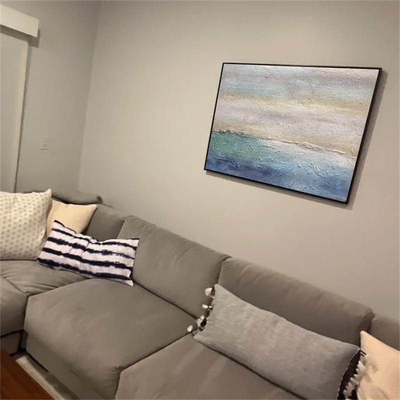 Customer photo review of Colorful Abstract Painting Canvas #AP003